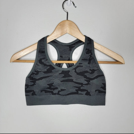 Soul cycle camouflage sports bra